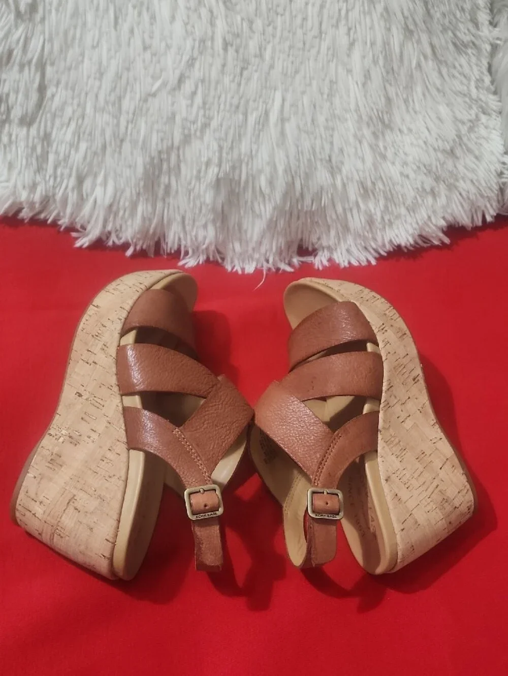 Kork-Ease Ashcroft Leather Wedges Sandals